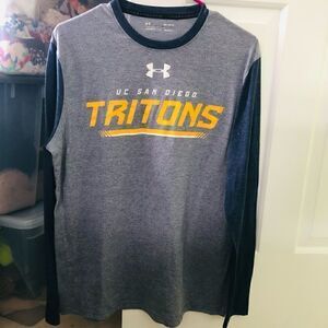 Under Armour Loose Heatgear Threadborne UCSD Tritons LS Tee